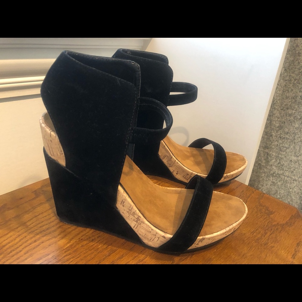 Liliana Suede and cork wedge